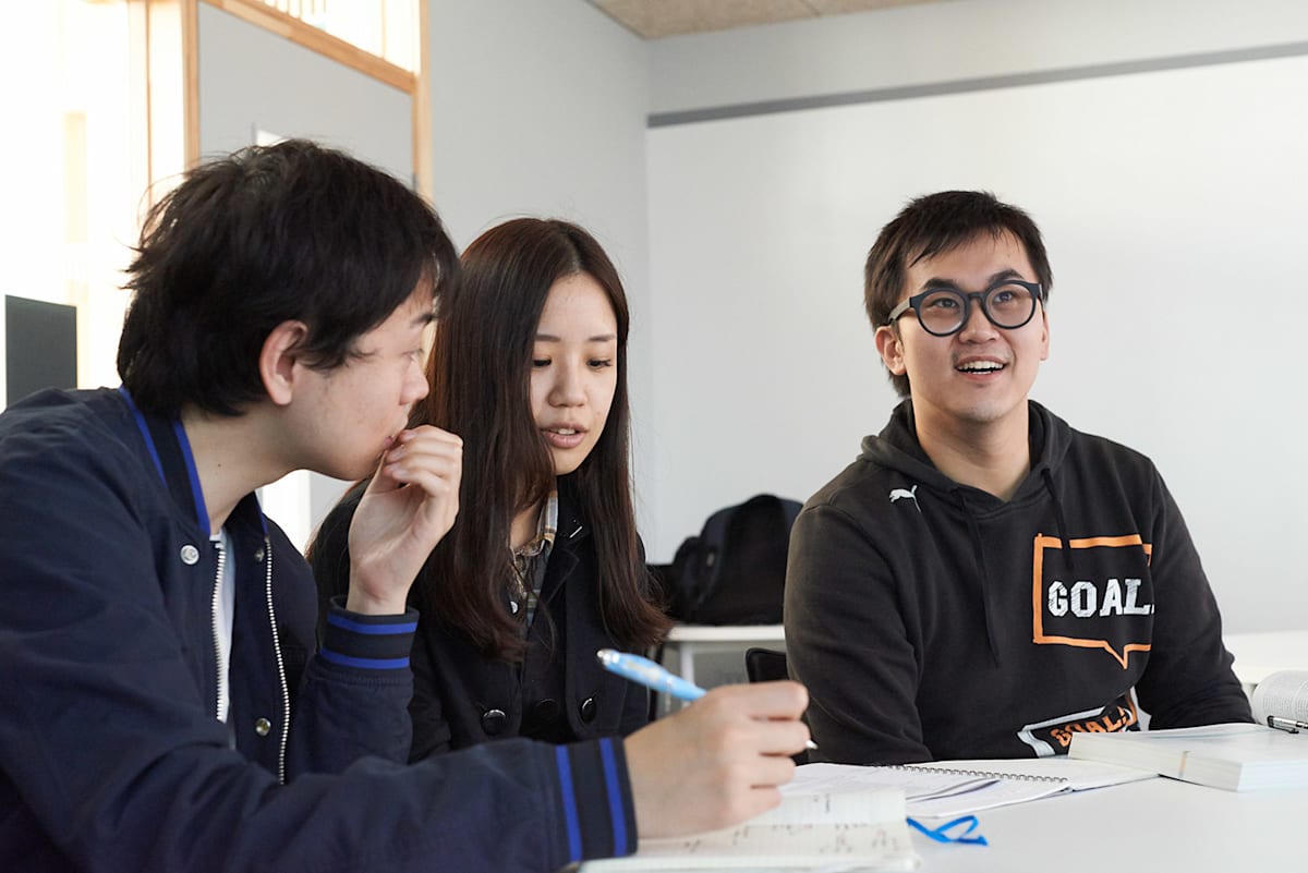 UEA Business students in classroom