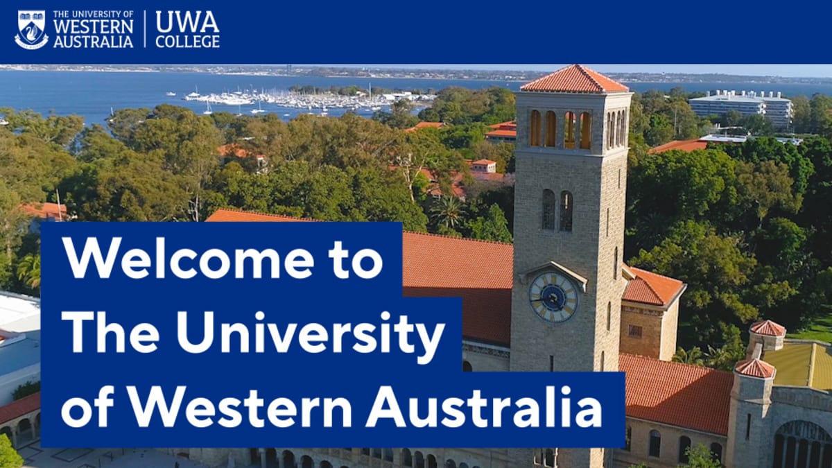 Welcome to the university of Western Australia