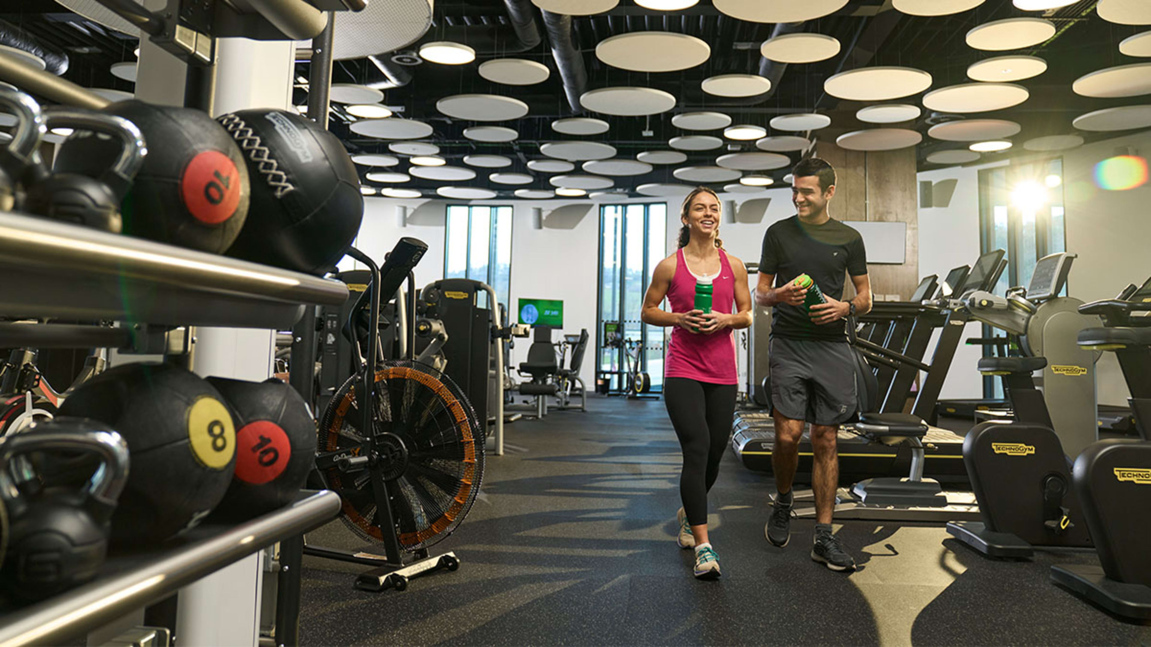 Gym equipments at INTO University of Stirling