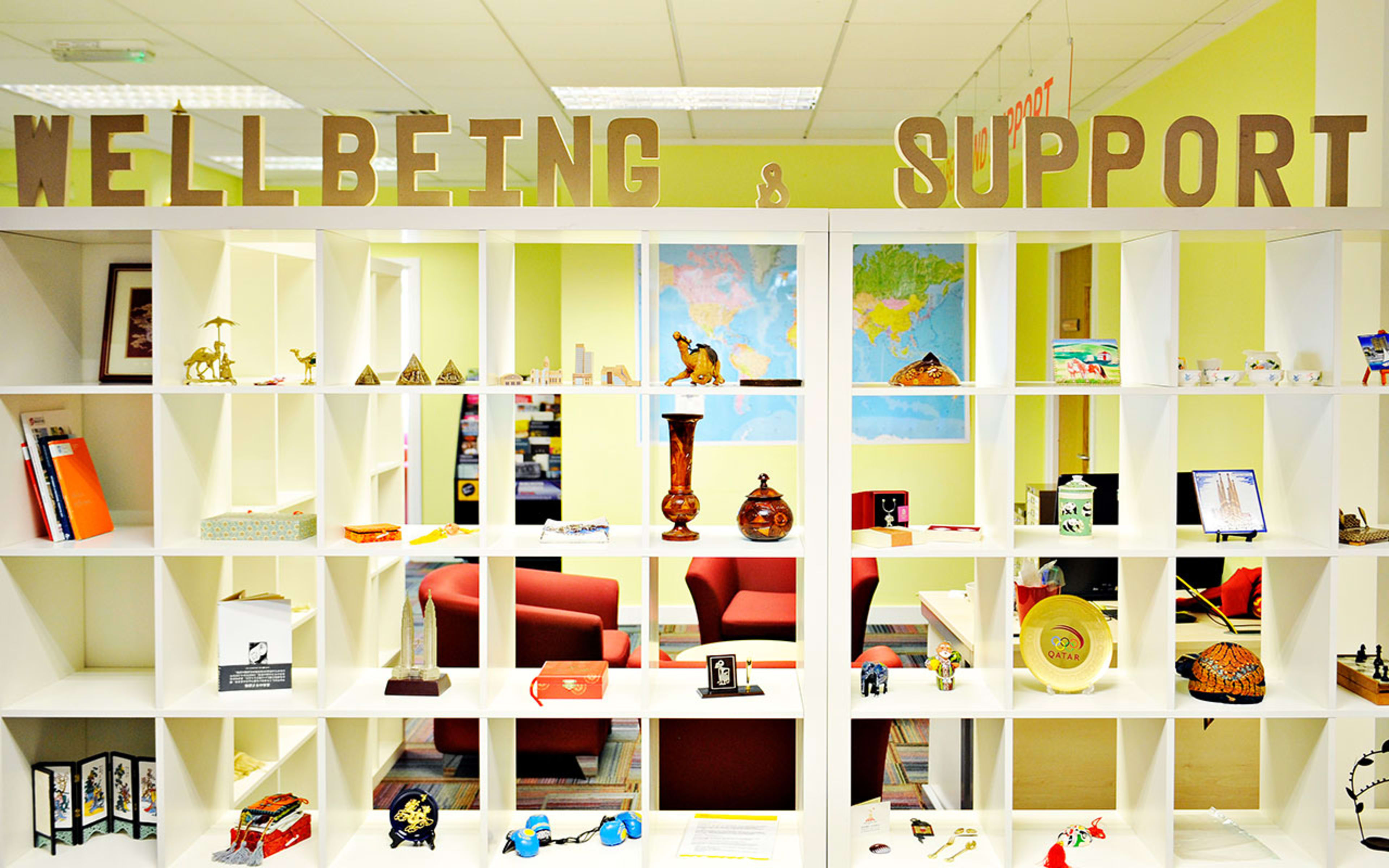Wellbeing and Support area - Bookshelf 