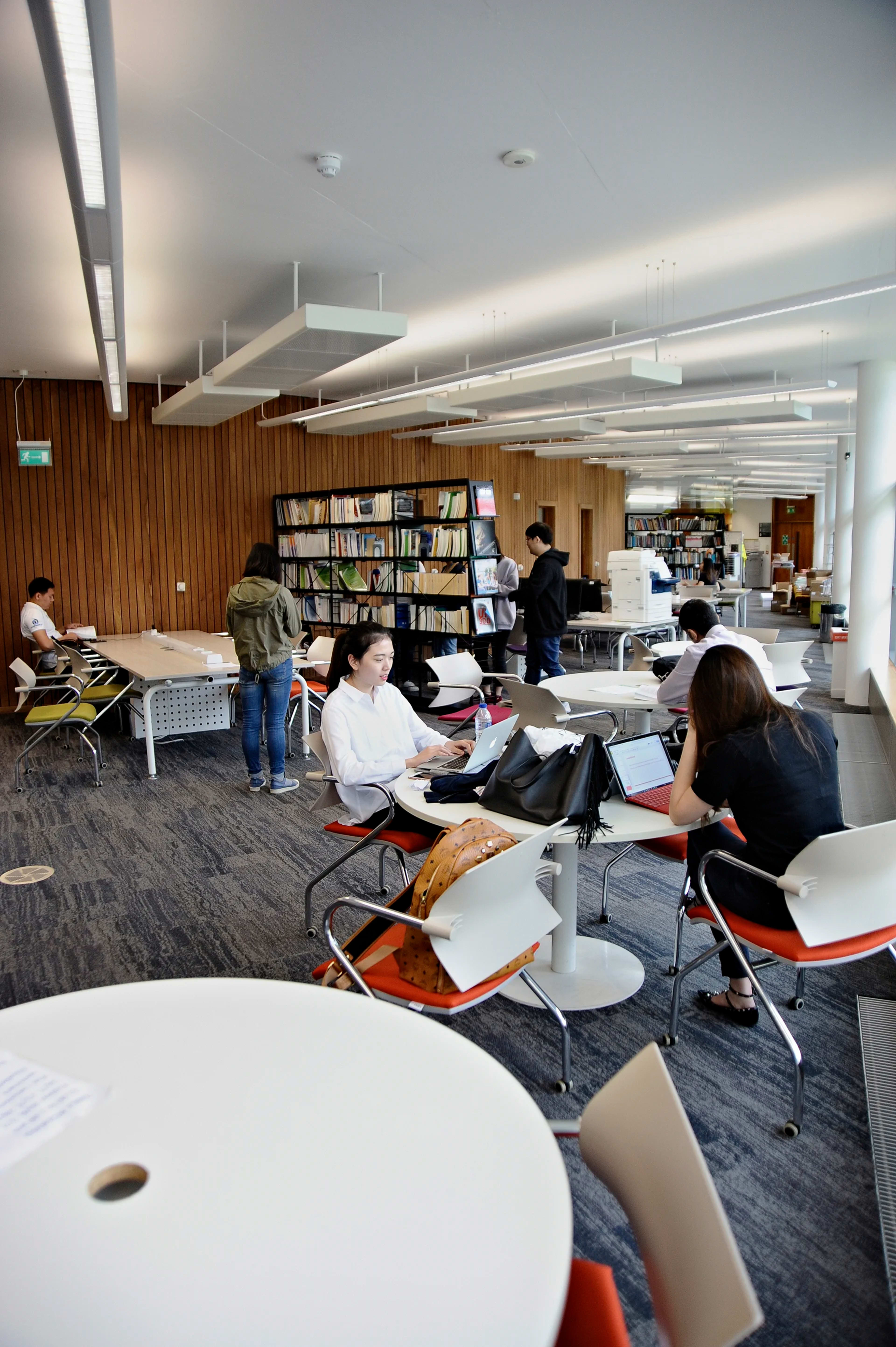 Learning Resource Centre with international students working