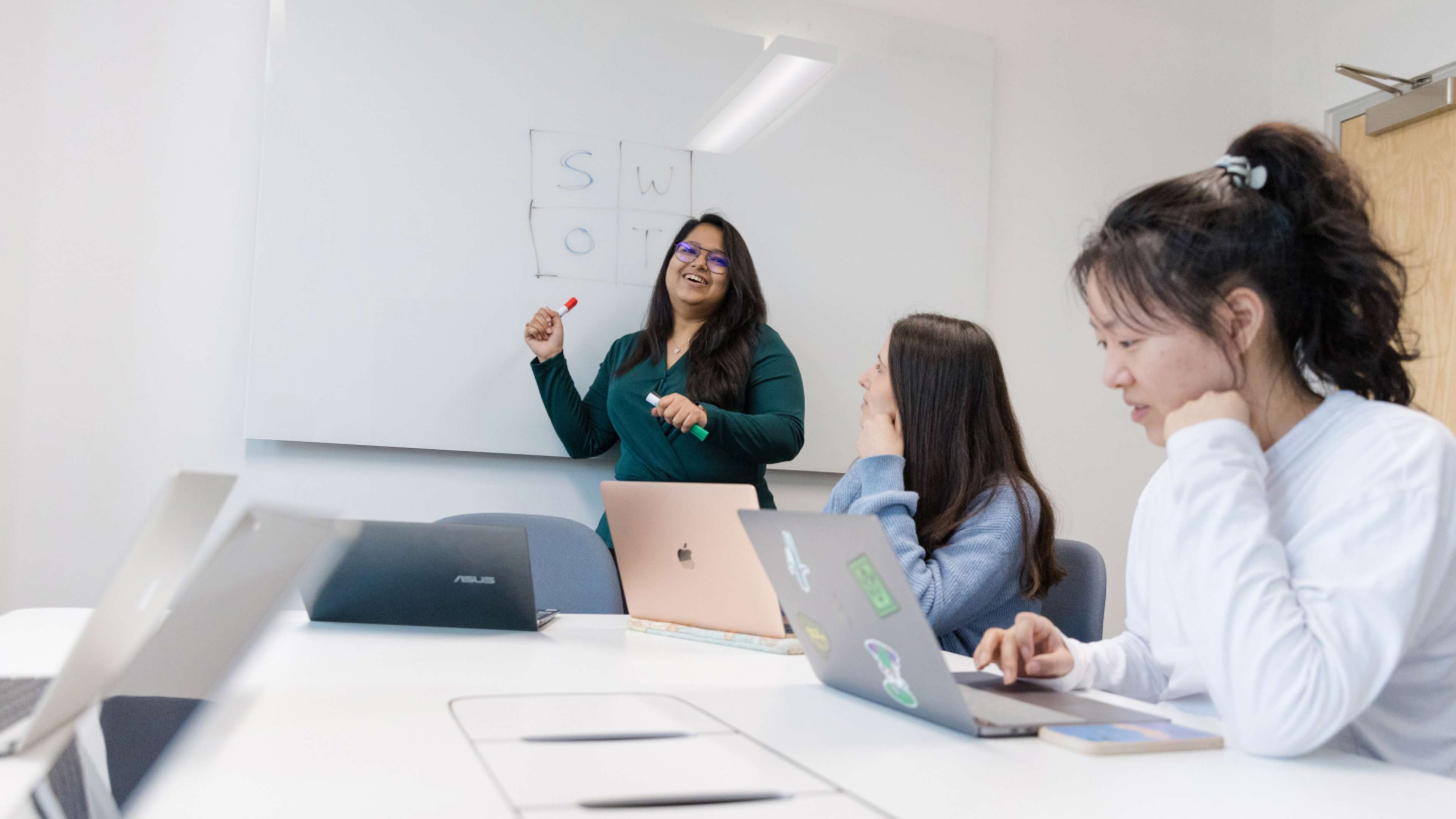 Teacher and students in classroom