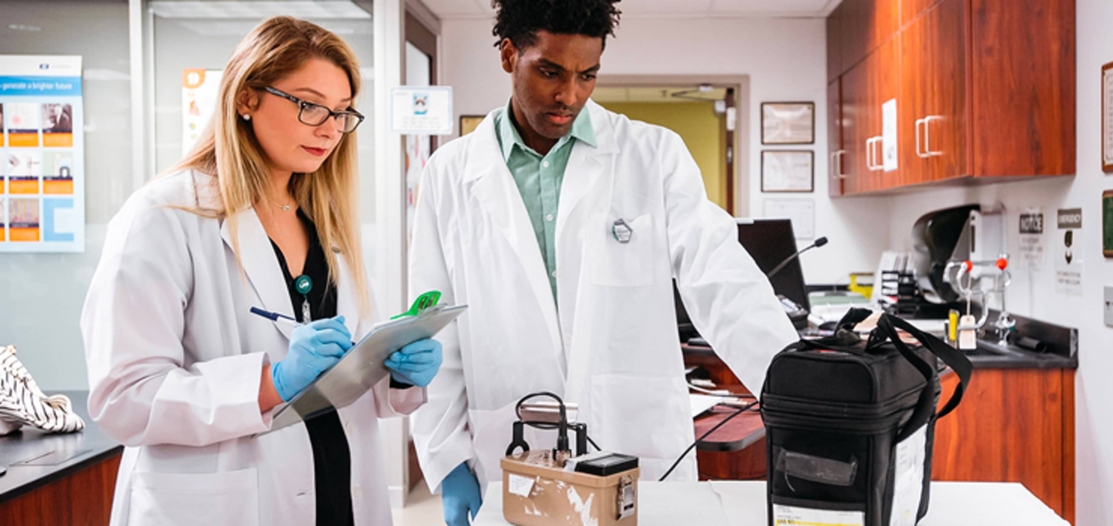 Students in a lab