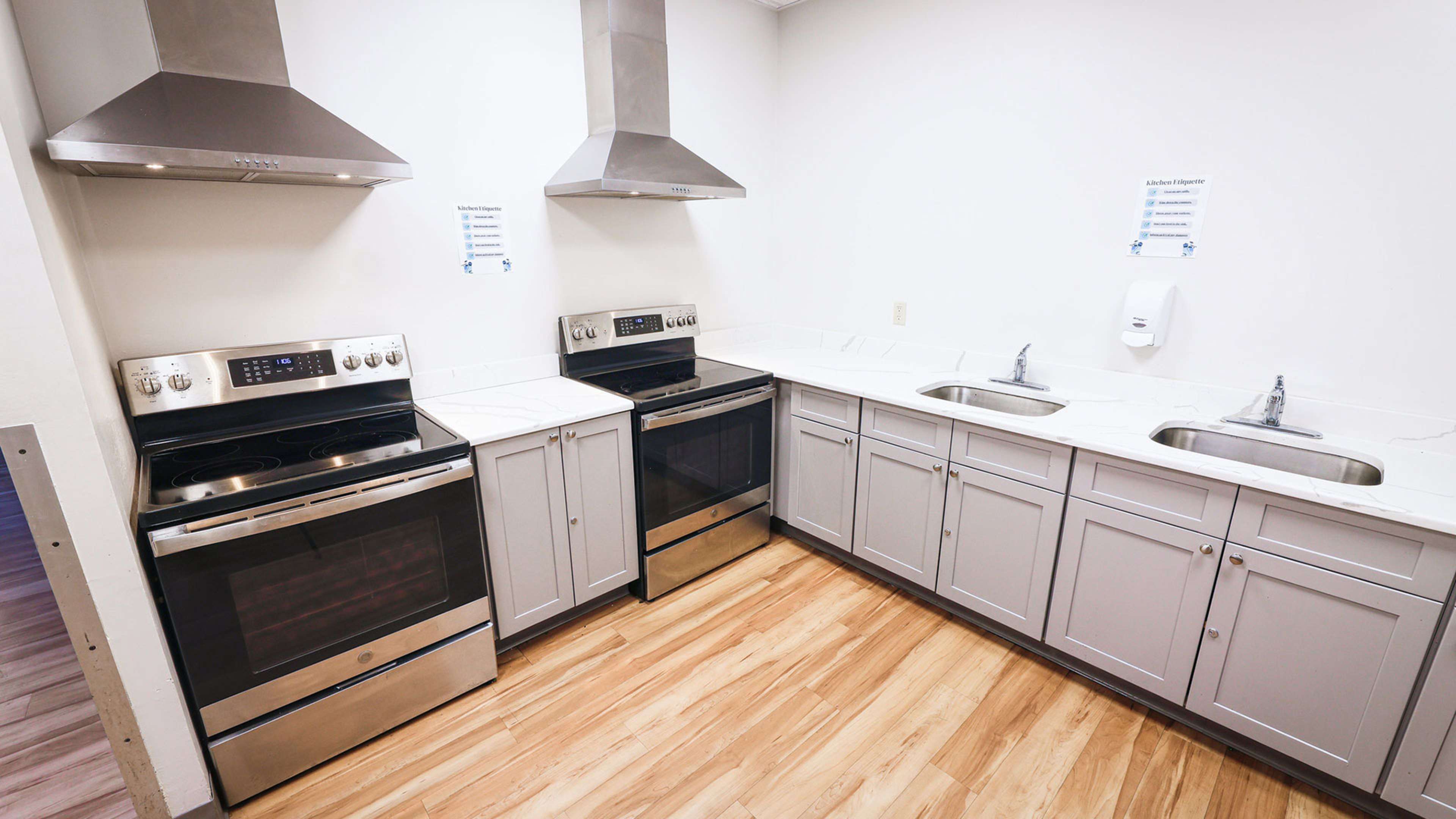 Hofstra University Graduate residence hall kitchen