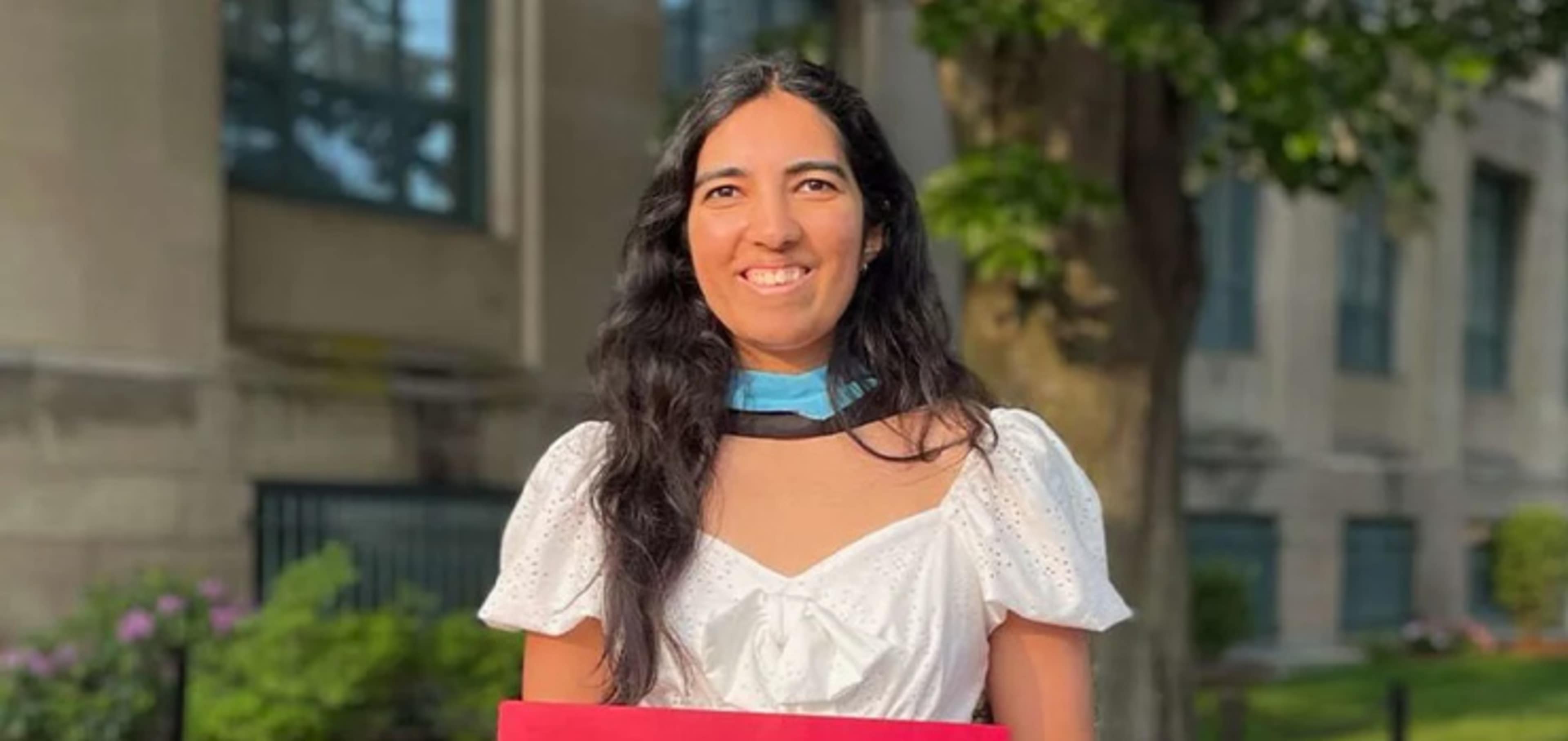 Student holding paper