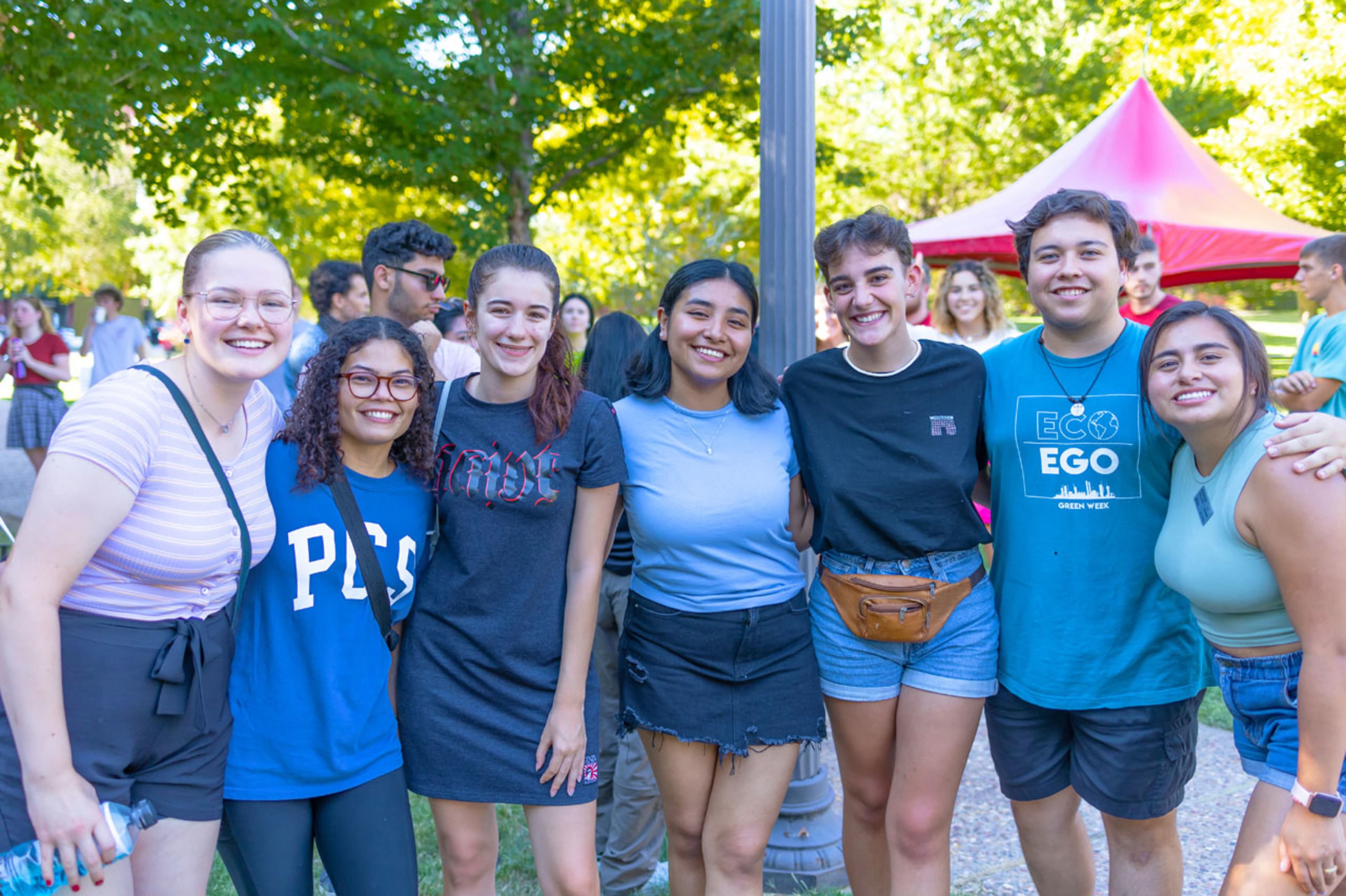 Students posing for a photo