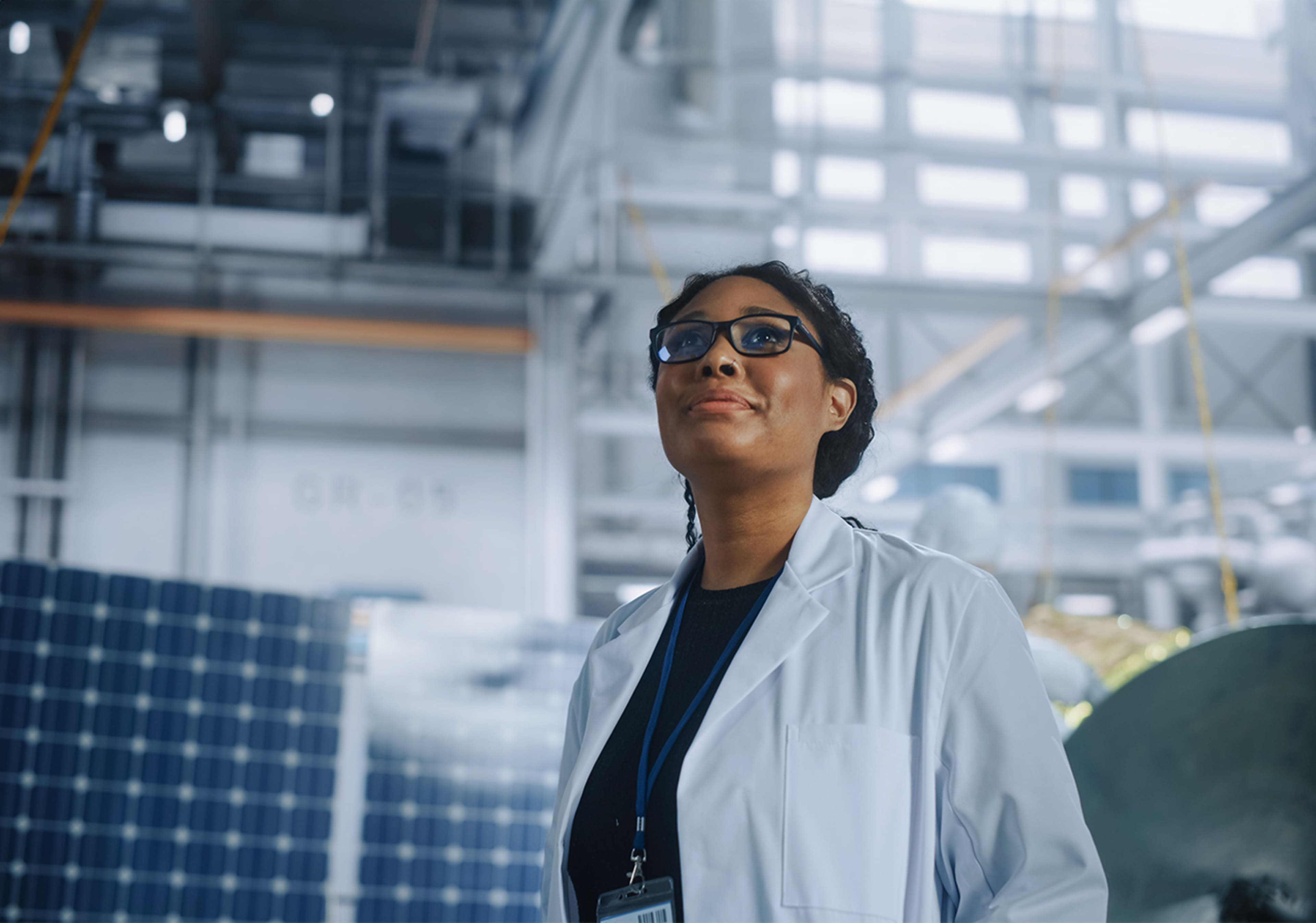Aerospace emgimeering student looking at the horizon