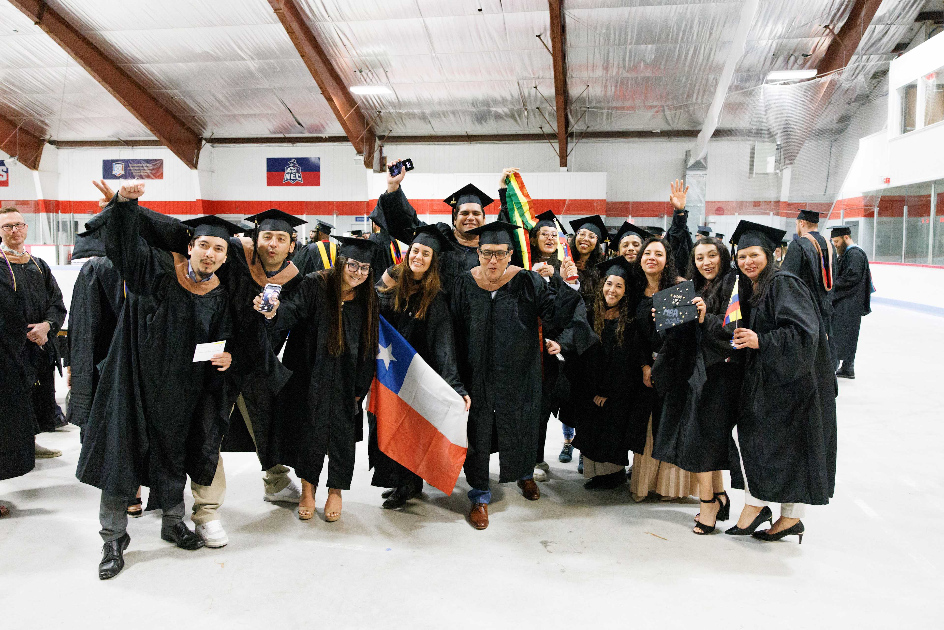 International students at graduation