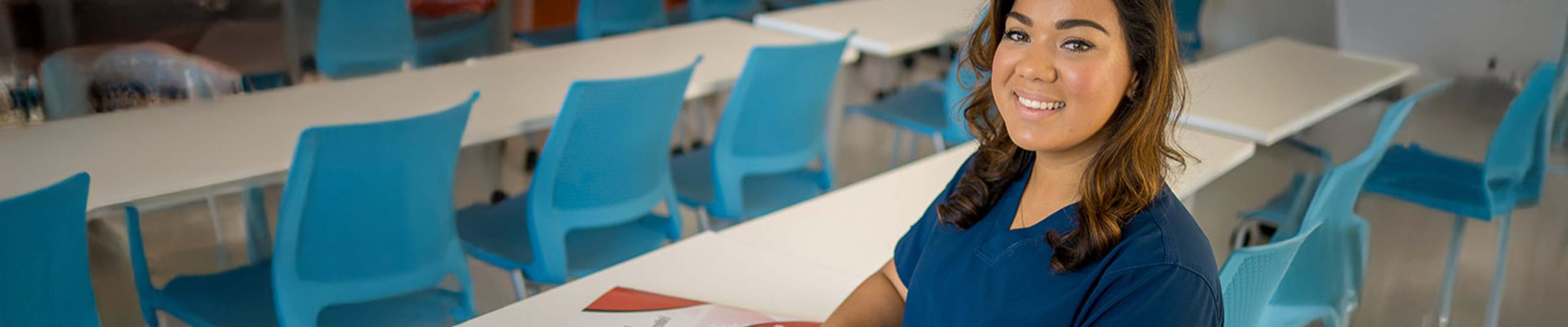 Student in the clasroom