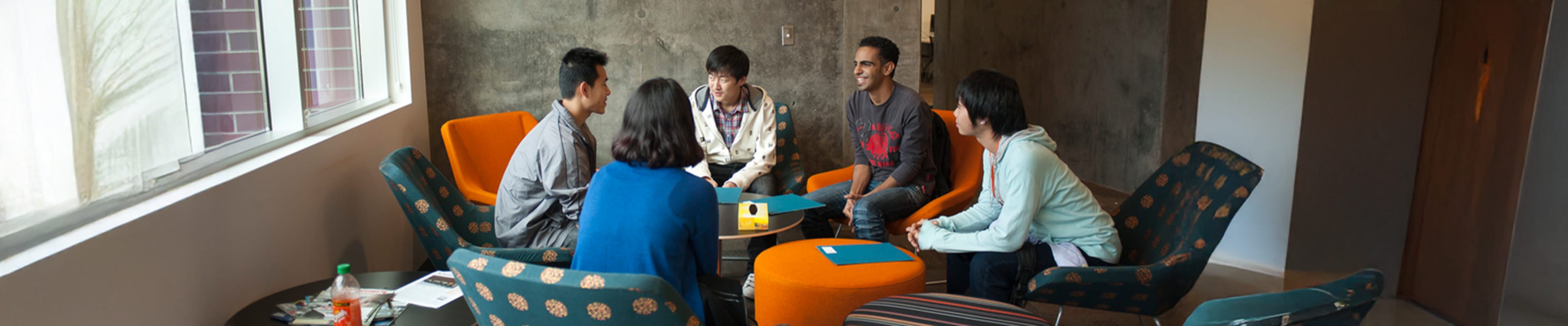 Students having a converssation