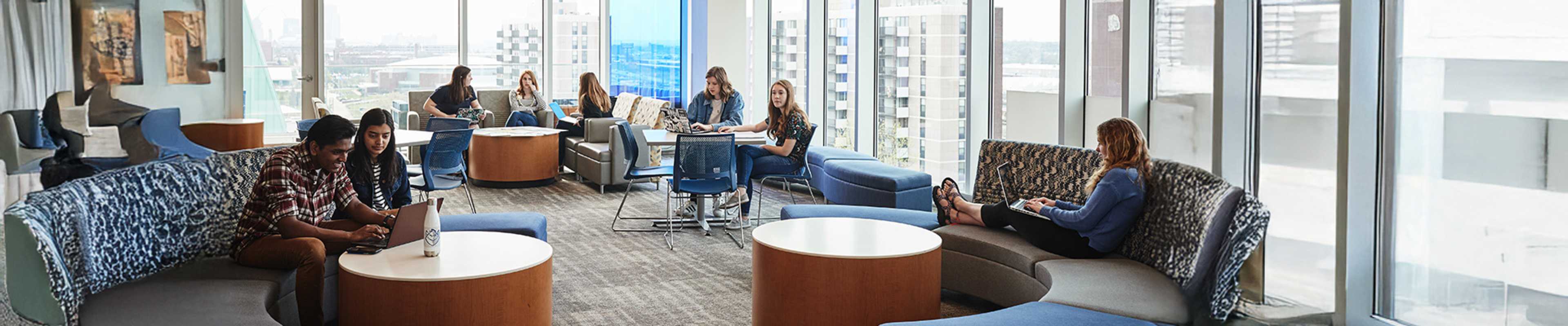 Students in a room