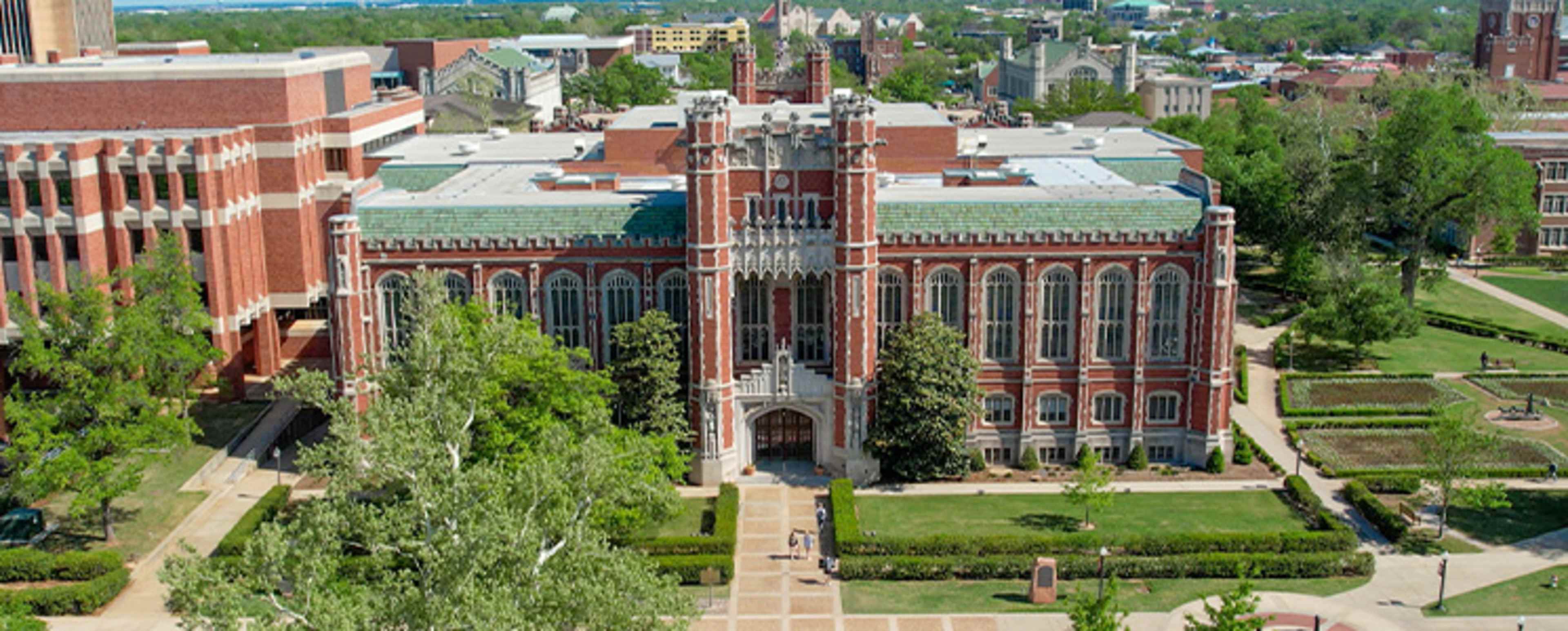 Aerial campus shot