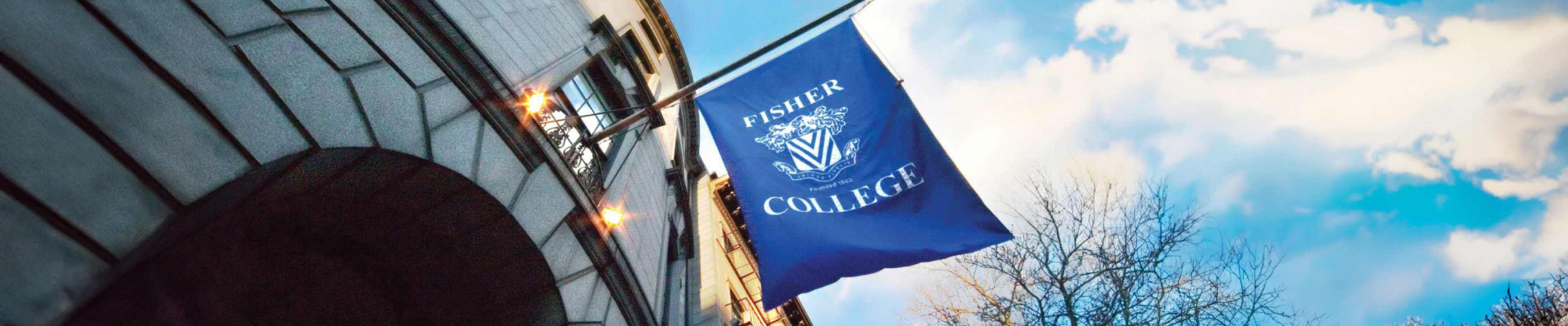 Fisher College flag shot