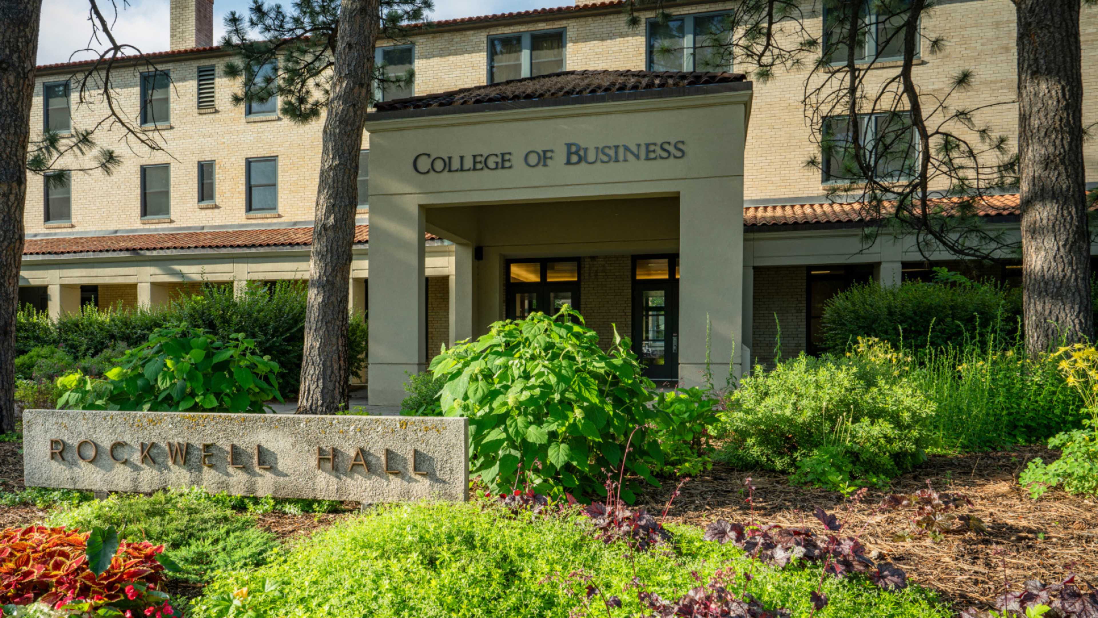 Shot of the university building