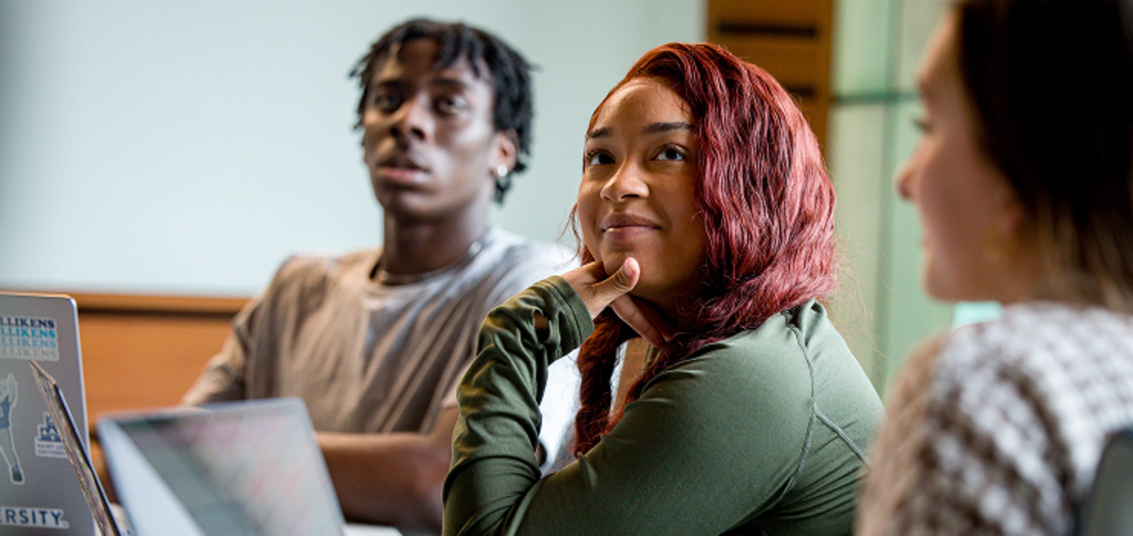 Student taking a lesson looking at the horizon